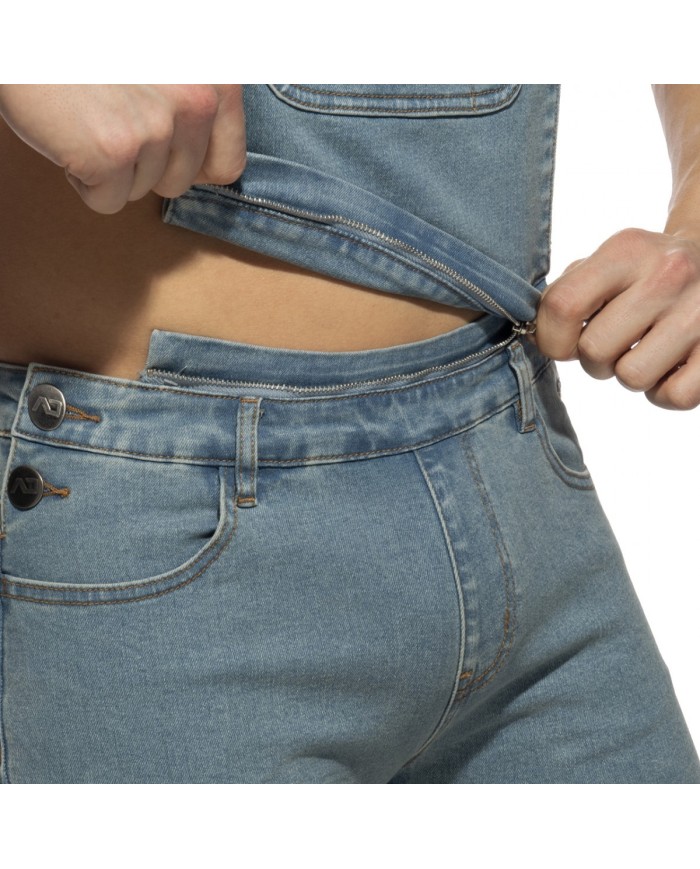 Salopeta Blugi Transformabilă Addicted AD1162 Salopeta Blugi Transformabilă Addicted AD1162