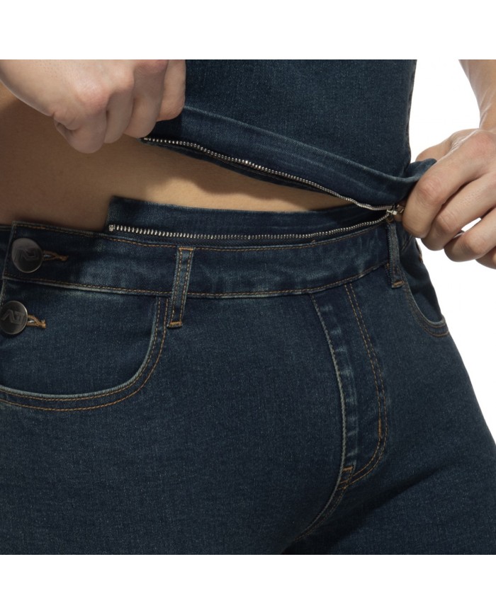 Salopeta Blugi Transformabilă Addicted AD1162 Salopeta Blugi Transformabilă Addicted AD1162