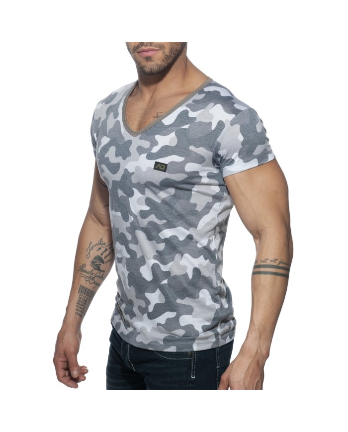 Tricou Camuflaj Culoare Palidă Addicted AD800