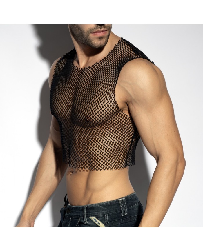 Crop Top Beachy Plasă Midriff ES Collection TS338