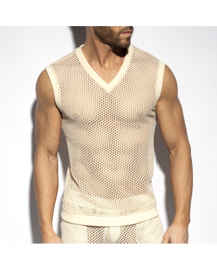 Tricou V-Neck Croșetat Es Collection TS350