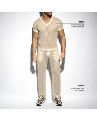Tricou V-Neck Croșetat Es Collection TS351
