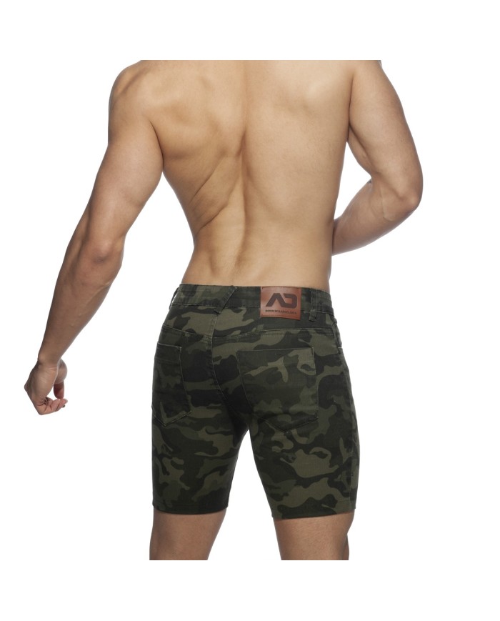 Bermude din Blugi de Camuflaj Addicted AD913 Bermude din Blugi de Camuflaj Addicted AD913