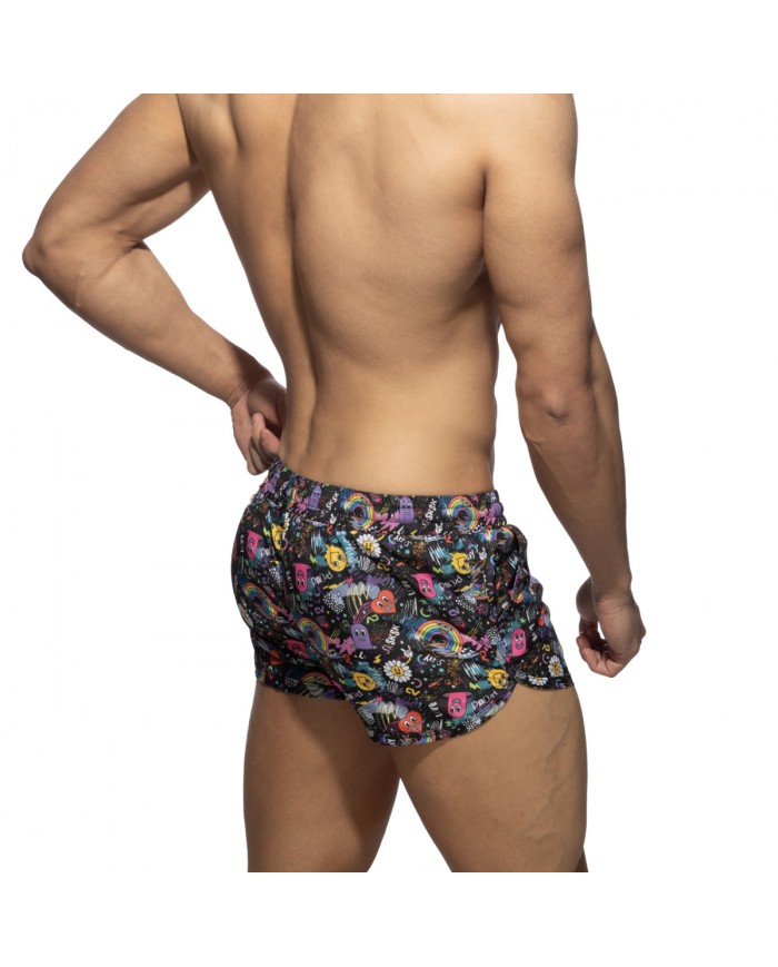 Pantaloni Scurți de Baie Curcubeu Addicted ADS347