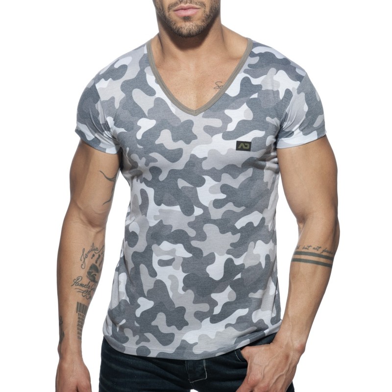 Addicted AD800 Addicted Washed Camo T-Shirt AD800