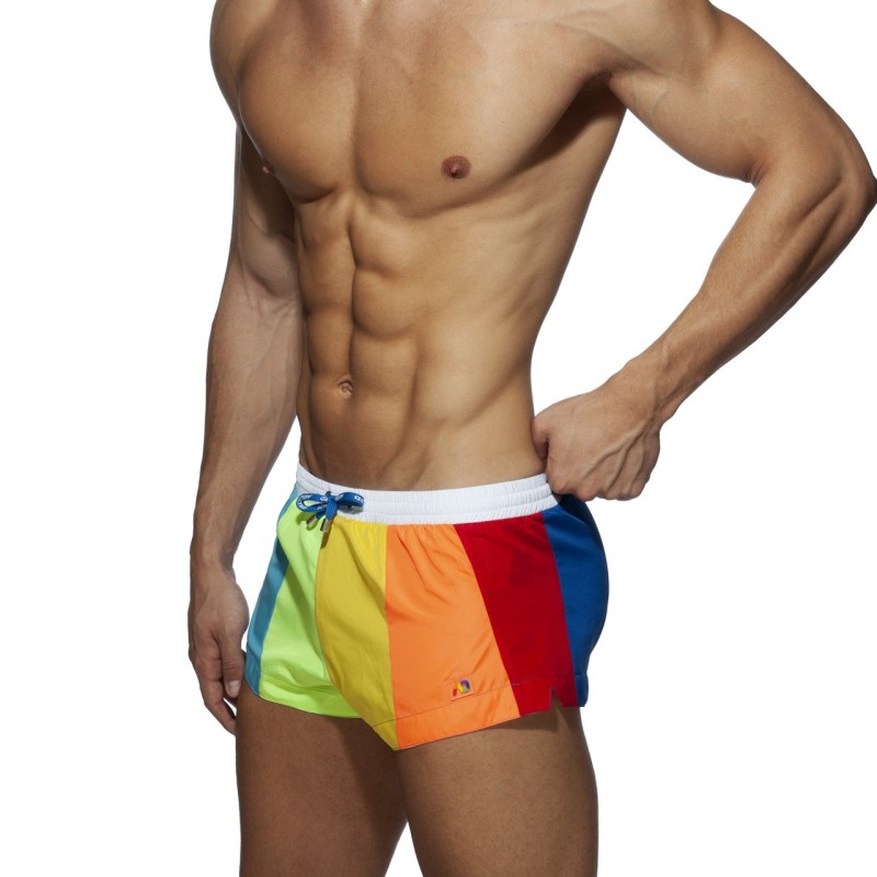 Addicted ADS239 Addicted Rainbow Swim Short ADS239