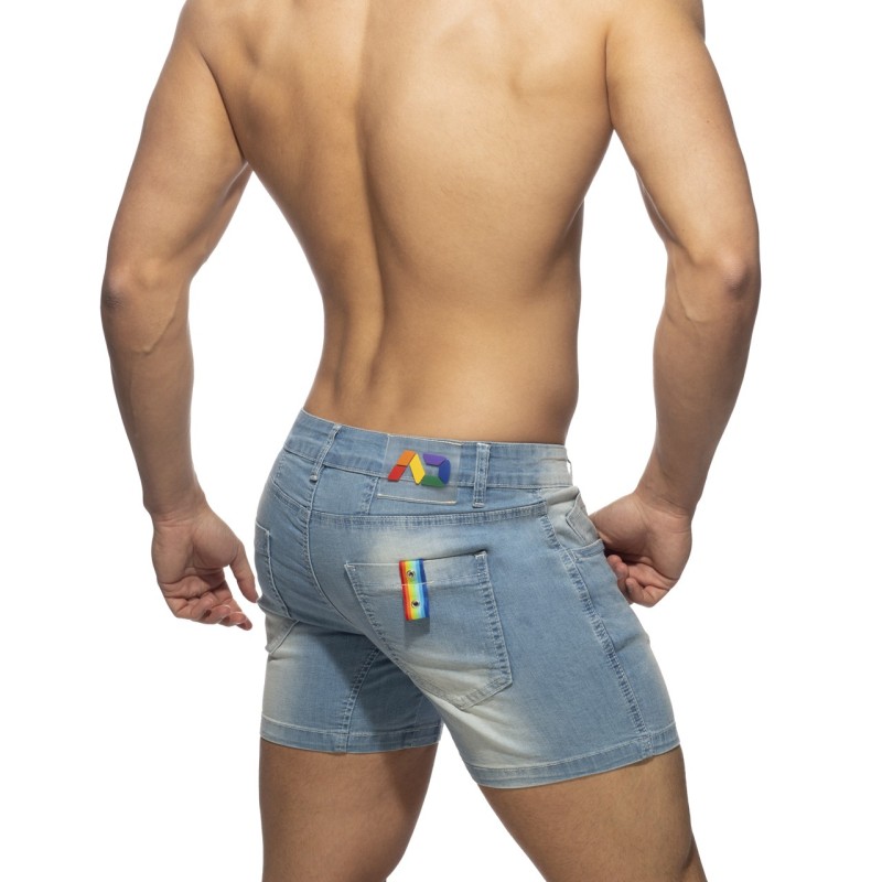 Addicted Pantaloni scurți cu panglică curcubeu AD991