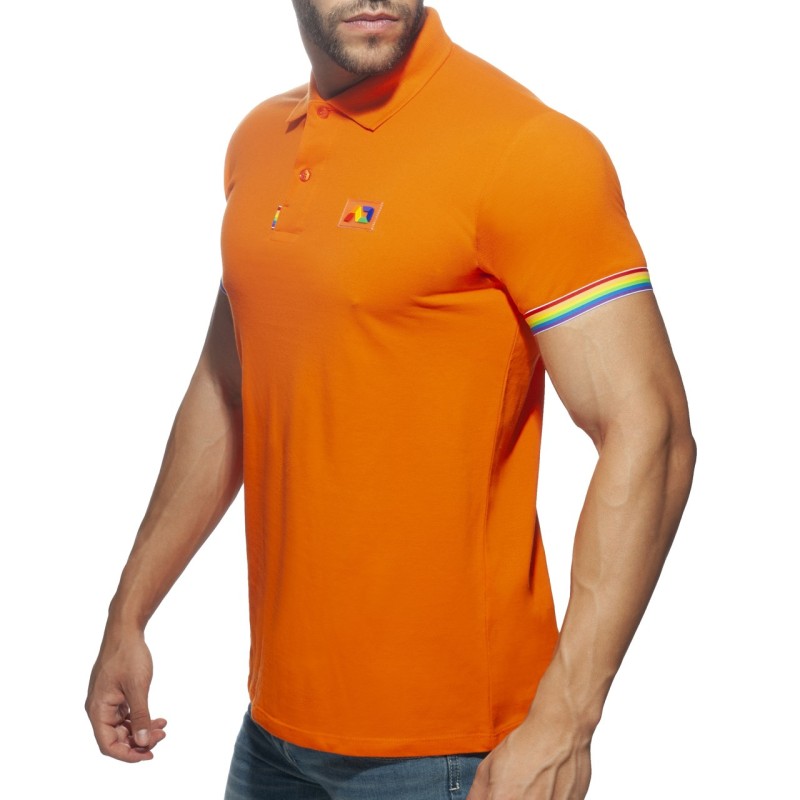 Addicted Tricou polo curcubeu AD960 | Addicted România – livrare rapidă