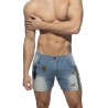 AD1097 Addicted Short Jeans With Patches AD1097