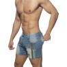 AD1097 Addicted Short Jeans With Patches AD1097