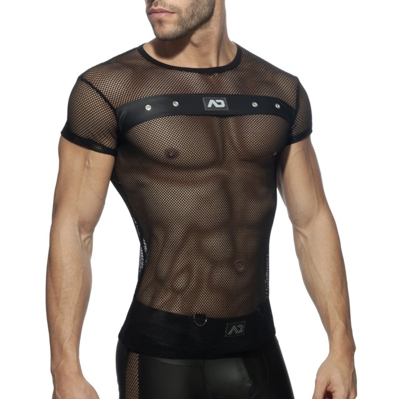 Addicted Mesh Mixed T-shirt ADF123 | Addicted România – fast delivery
