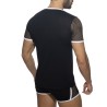 Tricou din Plasă cu Dungi Addicted ADF166