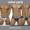 Addicted 3 Pack Mesh Push Up Jock AD479 | Addicted România – fast delivery