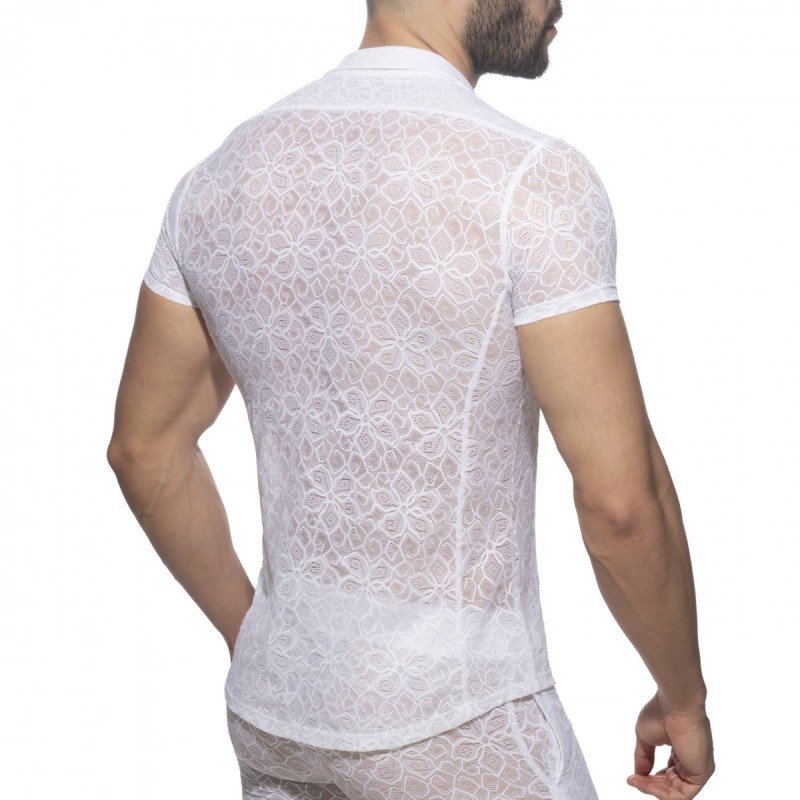 Addicted Flowery Lace Shirt AD1192 | Addicted România – fast delivery