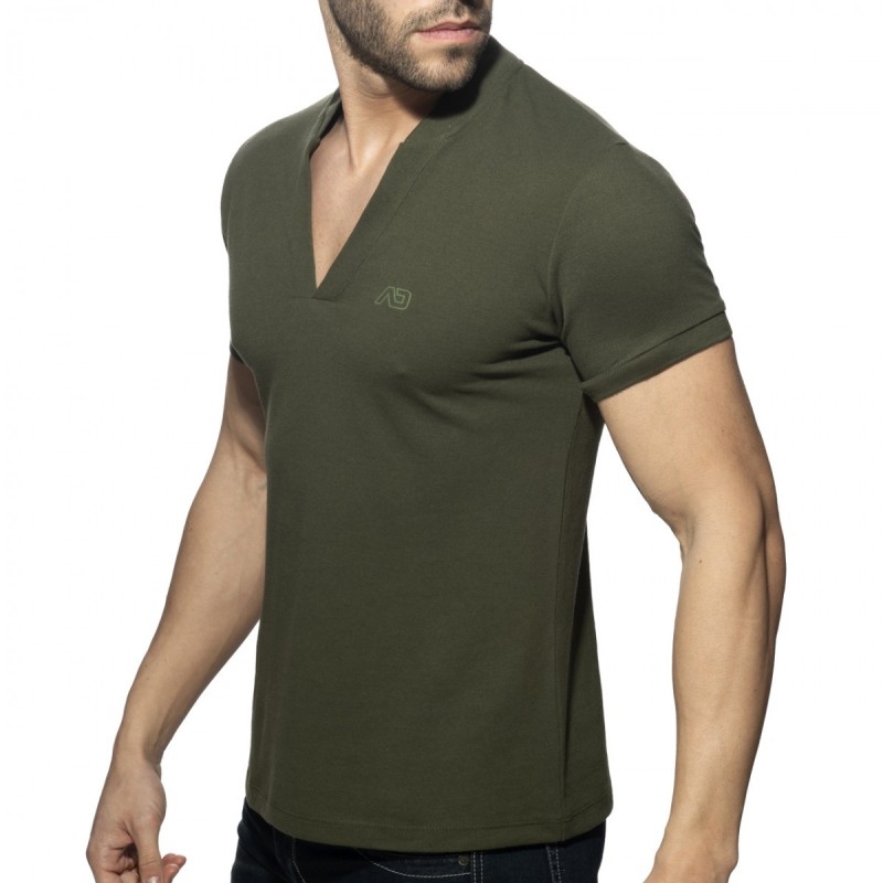 Addicted V-Neck Polo Shirt AD1258 | Addicted România – fast delivery