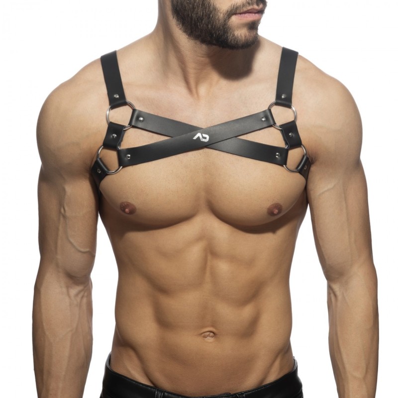 Addicted X-Cross Leather Harness ADF199 | Addicted România – fast delivery