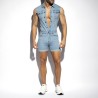 ES Collection Urban Denim Jumpsuit Shorts ESJ069 | Addicted România – fast delivery