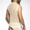 Es Collection Nyers Horgolt V-Nyakú Tank Top TS350 | Addicted România