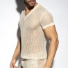 Tricou V-Neck Croșetat Es Collection TS351 | Addicted România – livrare rapidă
