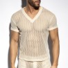 Es Collection Nyers Horgolt V-Nyakú Póló TS351 | Addicted România – fast delivery