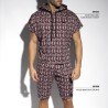Es Collection Labirintus Laza Ujjatlan Kapucnis Pulóver SP334 | Addicted România