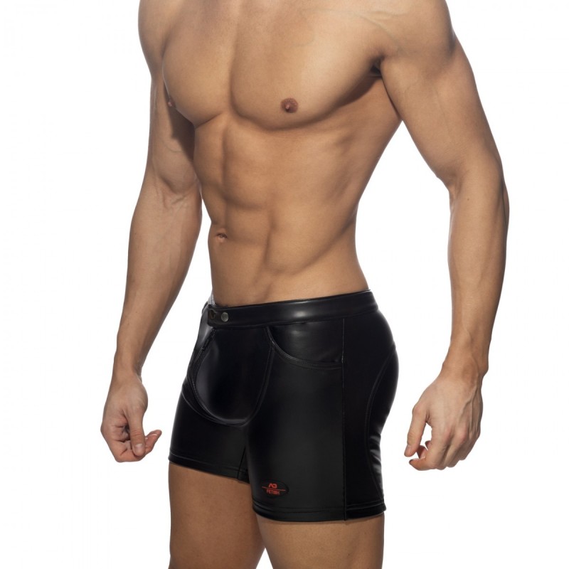 Pantaloni Scurți Piele Ecologică Addicted ADF221 | Addicted România – livrare rapidă