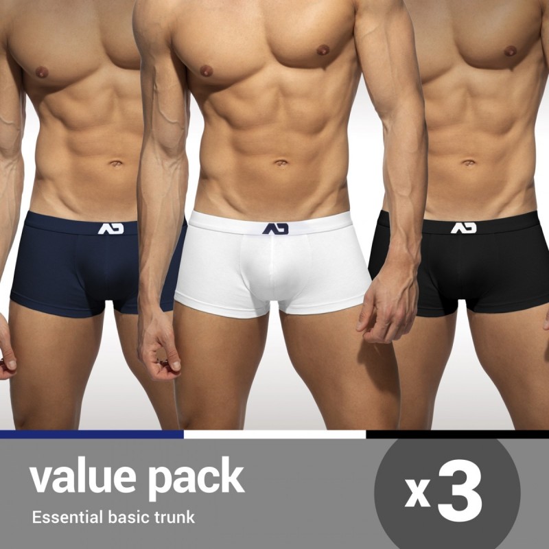 Addicted Essential Basic Trunk 3 Pack AD1450P | Addicted România – fast delivery