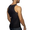 Addicted Black Stripe Tank Top AD1414 | Addicted România – fast delivery