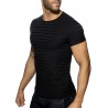 Addicted Tricou Cu Dungi Negre AD1421 | Addicted România – livrare rapidă