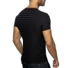 Addicted Tricou Cu Dungi Negre AD1421 | Addicted România – livrare rapidă