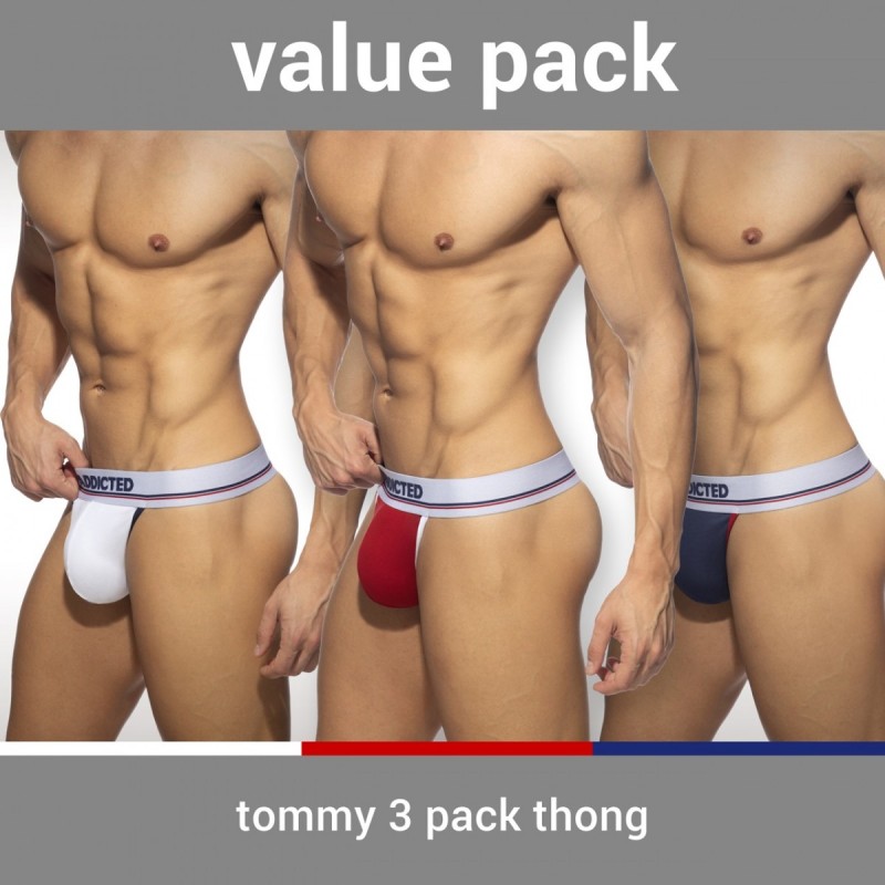 Addicted Tommy 3 Pack Tanga AD1011P | Addicted România