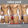 Addicted Tanga Tommy Set De 3 AD1011P | Addicted România – livrare rapidă