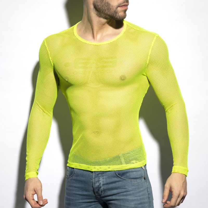 ES Collection Mesh-Long Sleeves T-Shirt TS304 | Addicted România – fast delivery