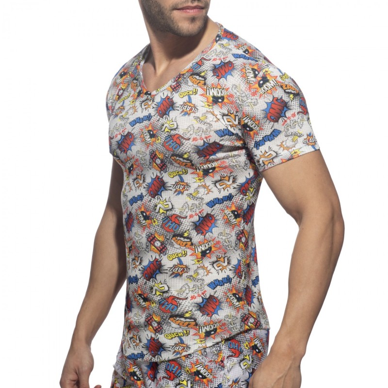Addicted Tricou Cu Decolteu V Comic AD1086 | Addicted România – livrare rapidă