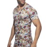 Addicted Comic V Neck T-Shirt AD1086 | Addicted România – fast delivery