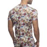 Addicted Comic V Neck T-Shirt AD1086 | Addicted România – fast delivery