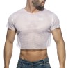 Addicted Crop Top Mesh AD1189 | Addicted România – livrare rapidă