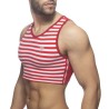 Addicted Sailor Velvet Crop Top AD944 | Addicted România – fast delivery