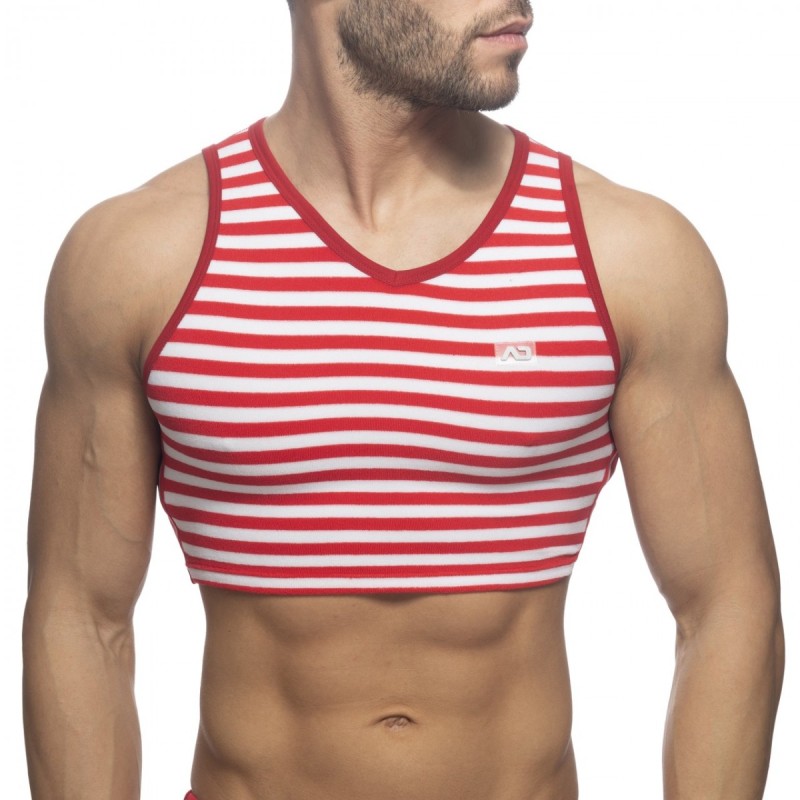 Addicted Sailor Velvet Crop Top AD944 | Addicted România