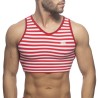 Addicted Sailor Velvet Crop Top AD944 | Addicted România – fast delivery
