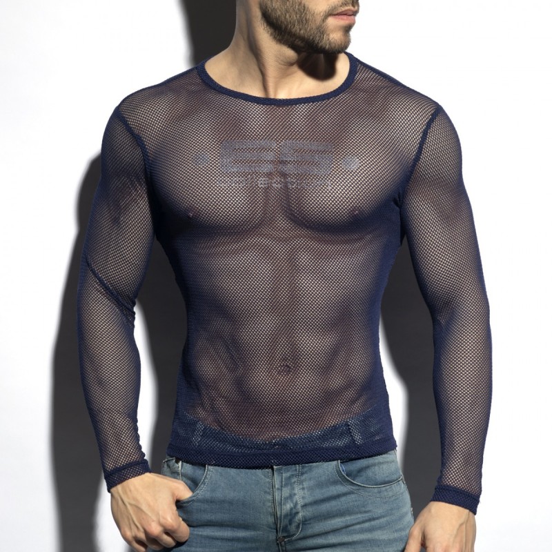ES Collection Mesh-Long Sleeves T-Shirt TS304 | Addicted România – fast delivery