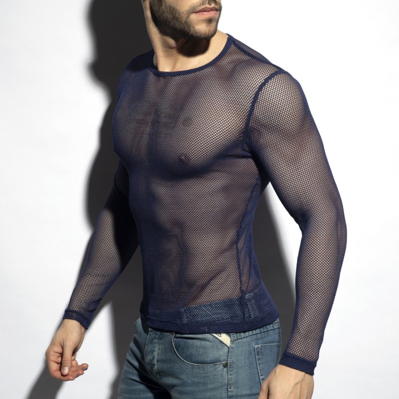 ES Collection Mesh-Long Sleeves T-Shirt TS304 | Addicted România – fast delivery