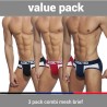 Addicted 3 Pack Combi Mesh Brief AD845 | Addicted România – fast delivery