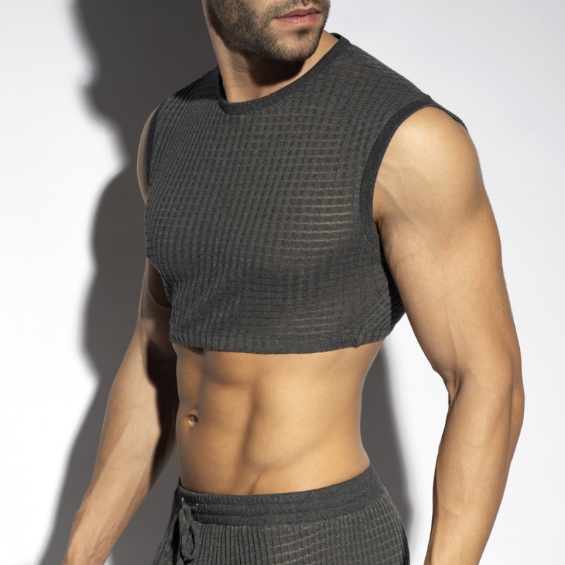 ES Collection Checkmate Midriff Crop Top TS342 | Addicted România – fast delivery
