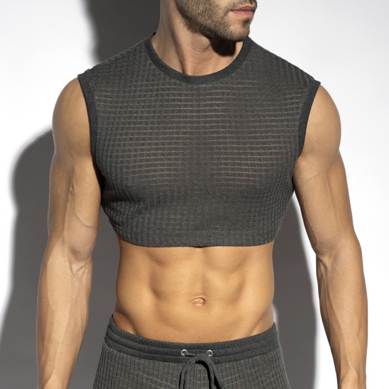 ES Collection Checkmate Midriff Crop Top TS342 | Addicted România – fast delivery