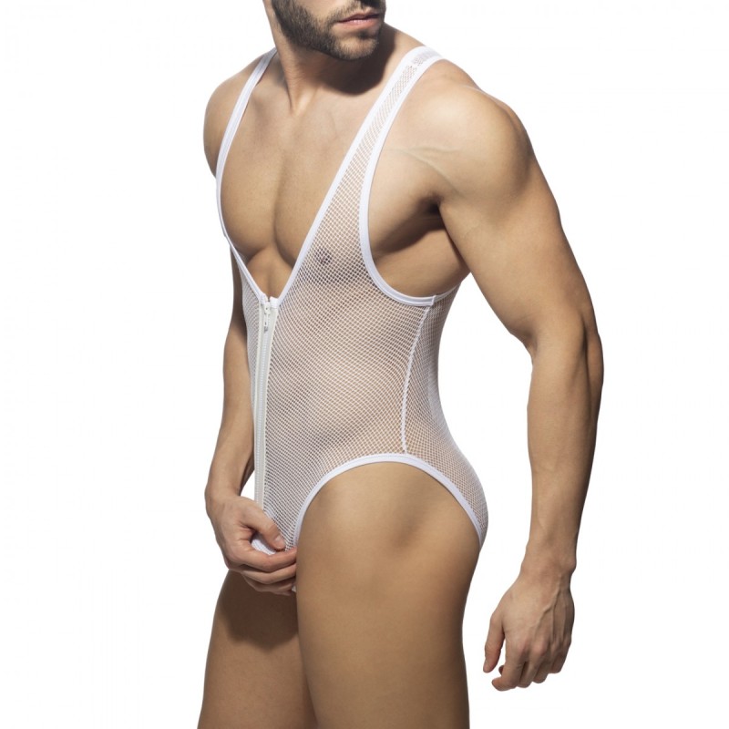 Addicted Zip Mesh Bodysuit ADF156 | Addicted România – fast delivery
