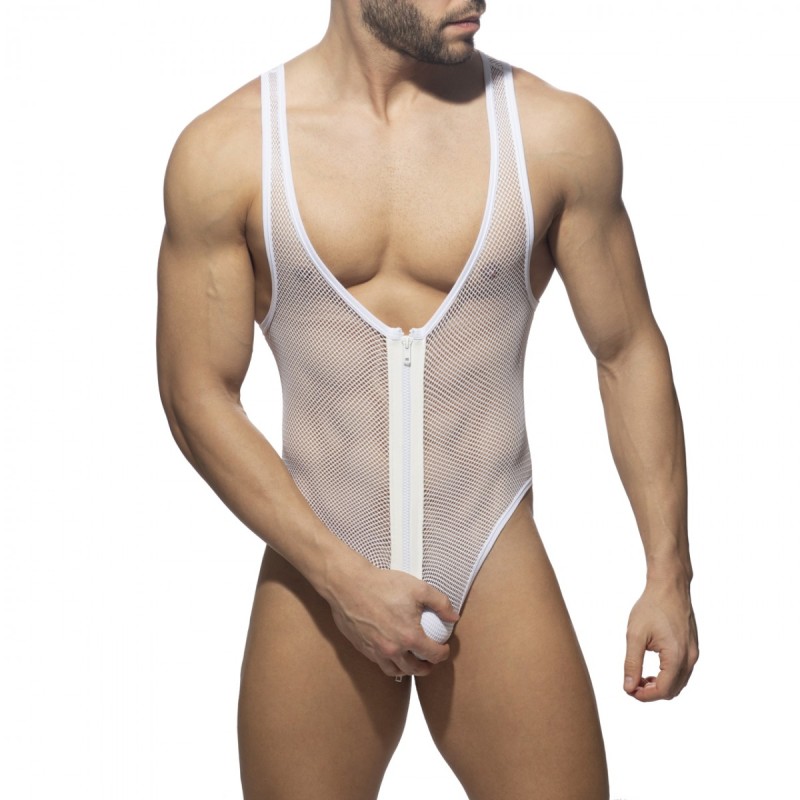 Addicted Zip Mesh Bodysuit ADF156 | Addicted România – fast delivery