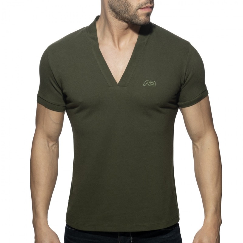 Addicted V-Neck Polo Shirt AD1258 | Addicted România – fast delivery