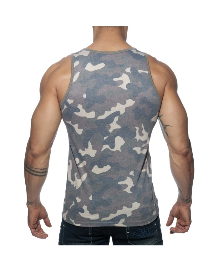 Addicted Tanktop camuflaj spălăcit AD801