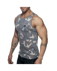 Addicted Tanktop camuflaj spălăcit AD801